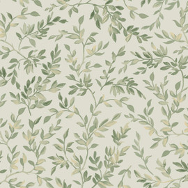 142348 Archivist’s Leaf Sage Wallpaper by Graham & Brown