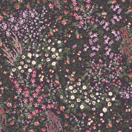 142356 Painterly Flora Purple Wallpaper by Graham & Brown