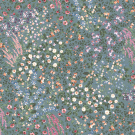 142358 Painterly Flora Teal Wallpaper by Graham & Brown