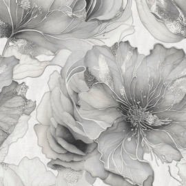 811323 Renata Floral Grey Wallpaper by Muriva