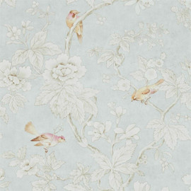 216388 Chiswick Grove Silver Chiswick Grove Wallpaper by Sanderson