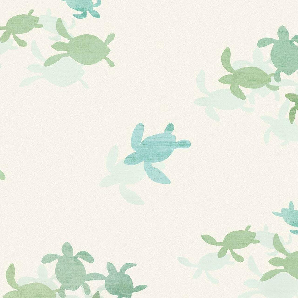 W584/01 Tiny Turtles Frann Preston-Gannon Picturebook Wallpaper By Villa Nova