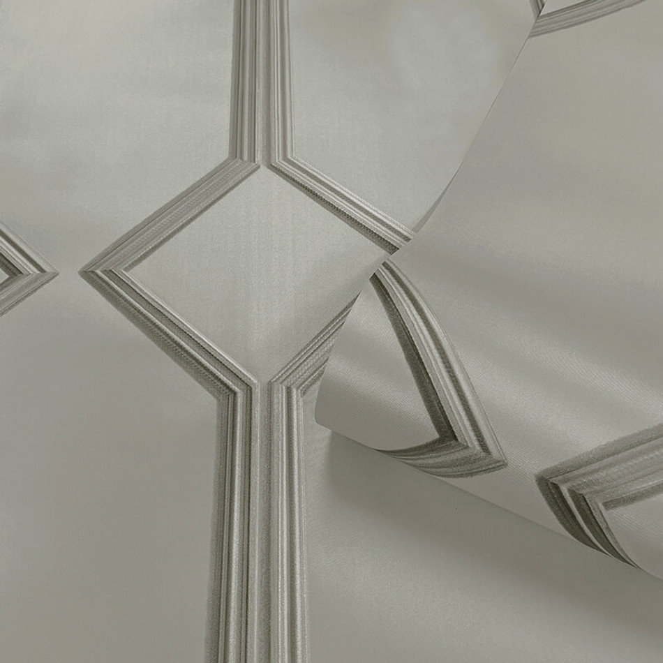 GB 215 Alessia Panel Grey Wallpaper by Belgravia