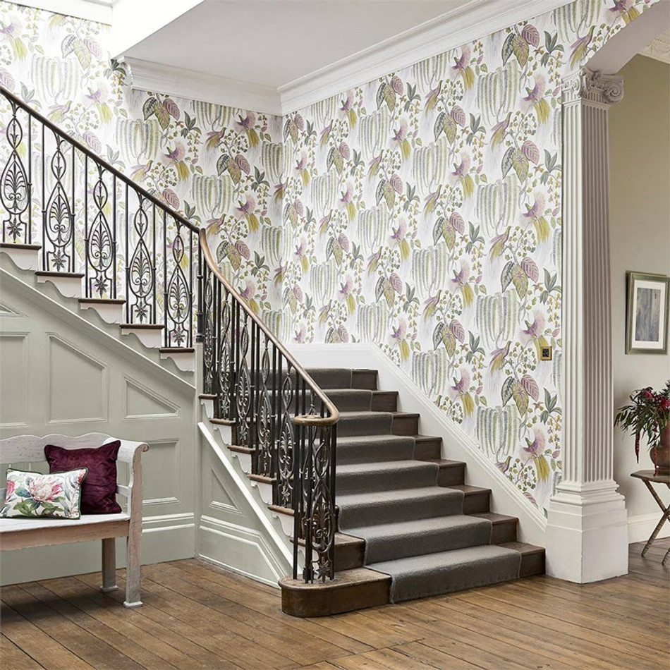 Bird Of Paradise Glasshouse Wallpaper By Sanderson Bird Of Paradise Glasshouse Wallpaper By Sanderson