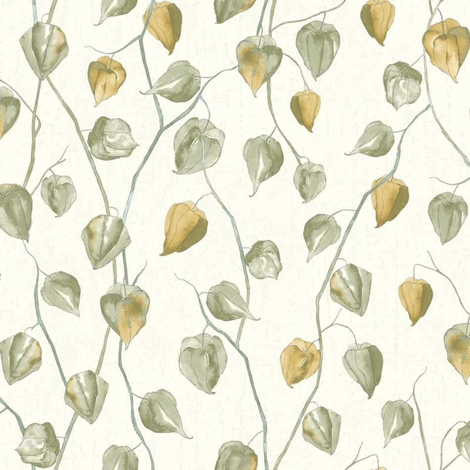 GINK86217107 Lanternes Ginkgo Wallpaper by Casadeco