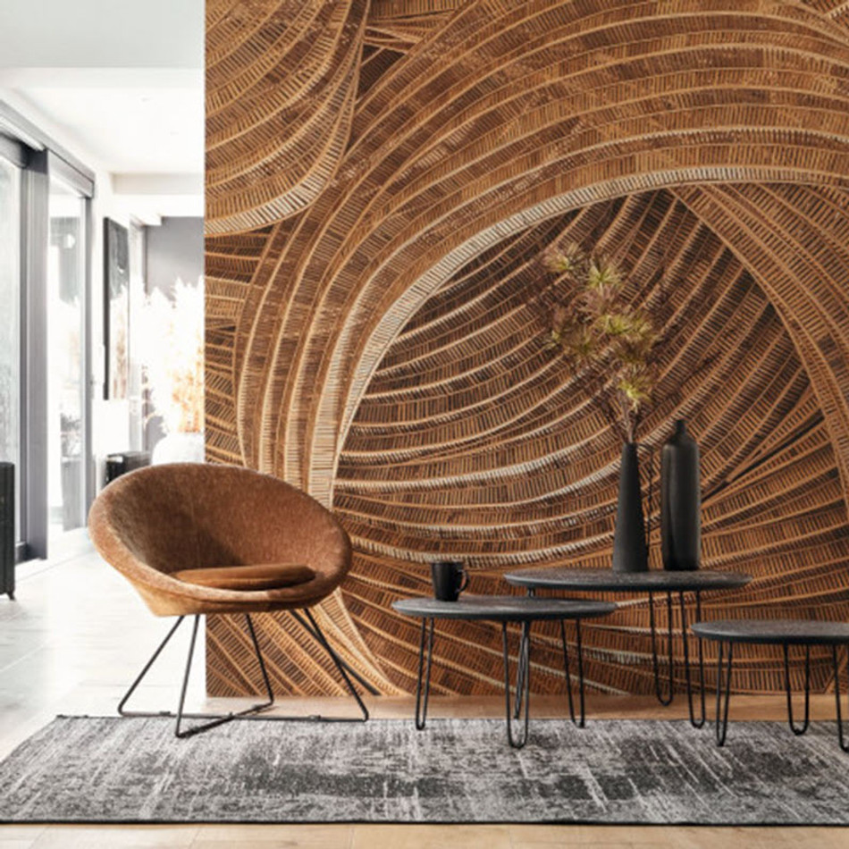 GINK86261456 Vannerie Ginkgo Wall Panel by Casadeco