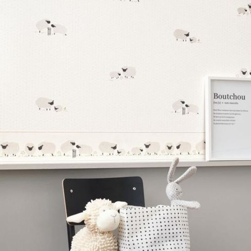 RONI85579228 Nino Frise Rose & Nino Border Wallpaper by Casadeco