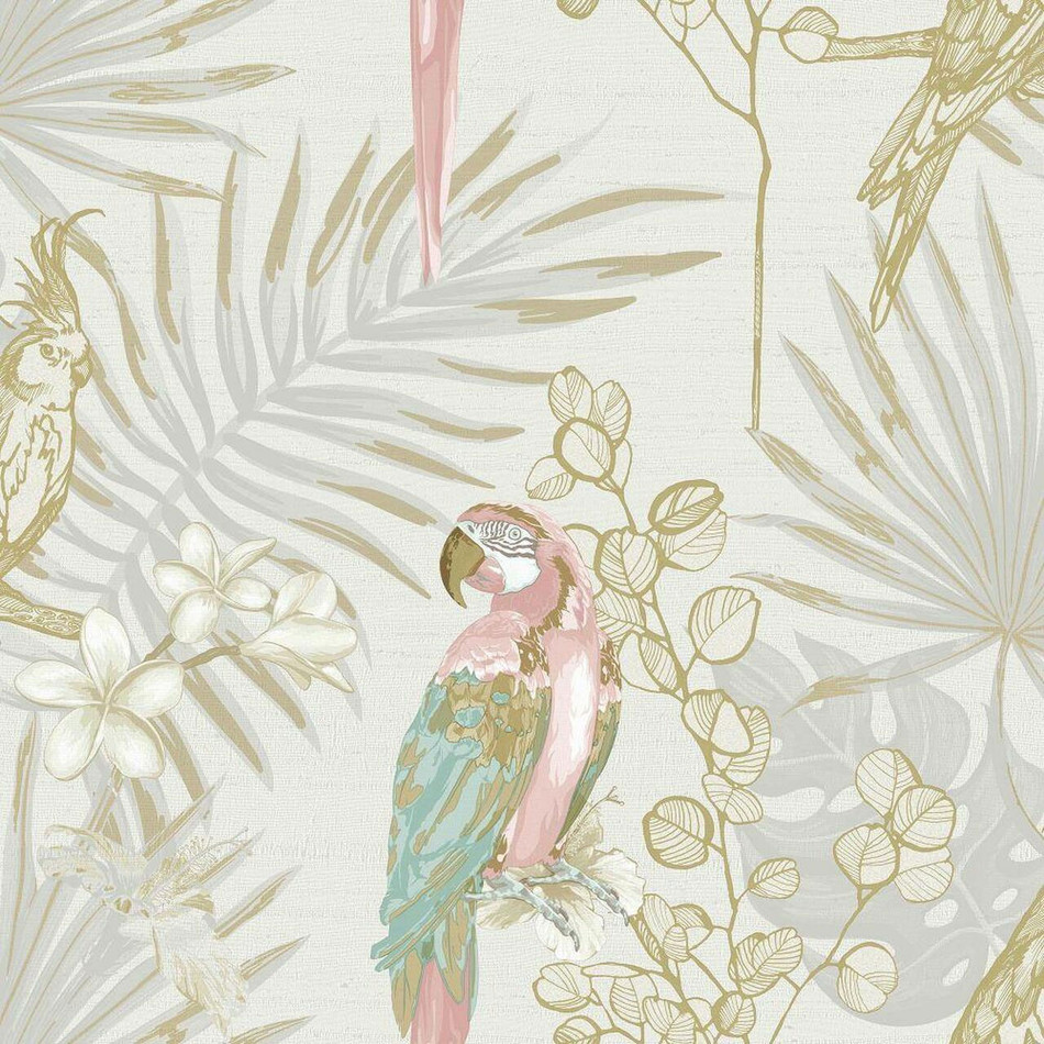 CM27002 Tropical Parrot Botanica Wallpaper by Galerie