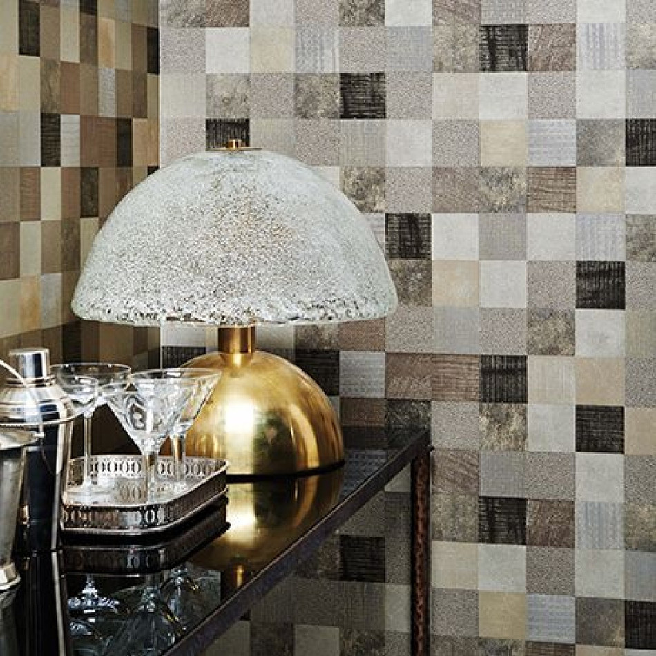 W6580-02 ( W658002 ) Tessella Mansard Vinyls Wallpaper by Osborne and Little W6580-02 ( W658002 ) Tessella Mansard Vinyls Wallpaper by Osborne and Little