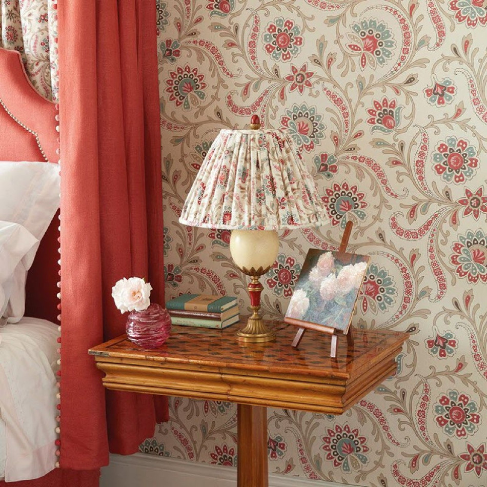 NCW4351-03 Baville Les Indiennes Wallpaper By Nina Campbell NCW4351-03 Baville Les Indiennes Wallpaper By Nina Campbell