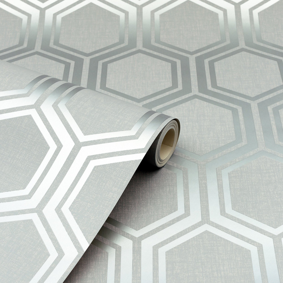 910206 Luxe Hexagon Wallpaper By Arthouse