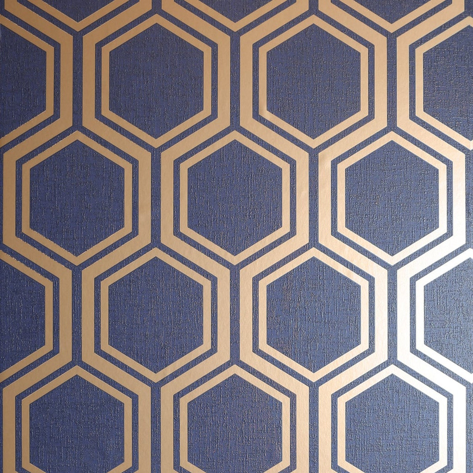906604 Luxe Hexagon Wallpaper By Arthouse