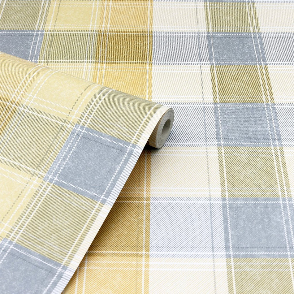 902807 Country Check Wallpaper By Arthouse