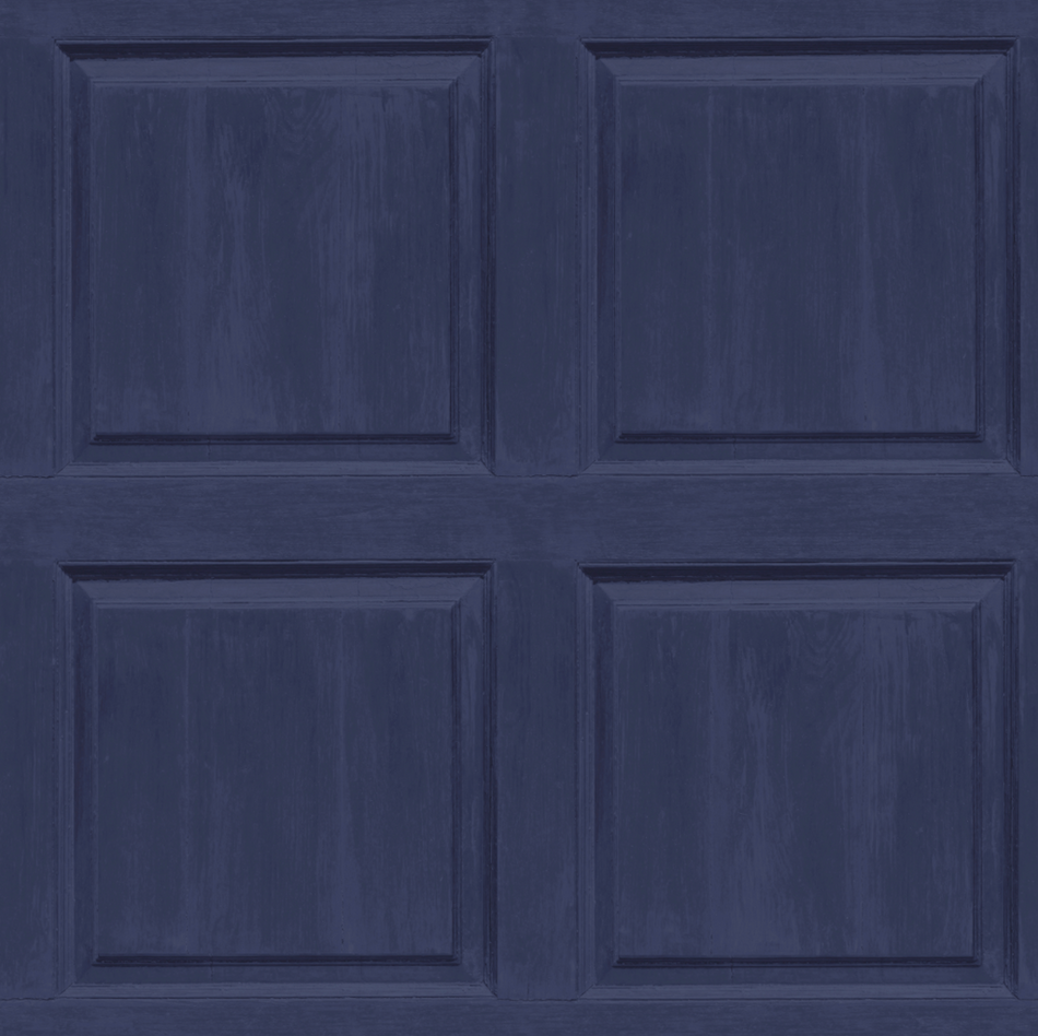 909601 Navy Washed Wood Panel Wallpaper by Arthouse