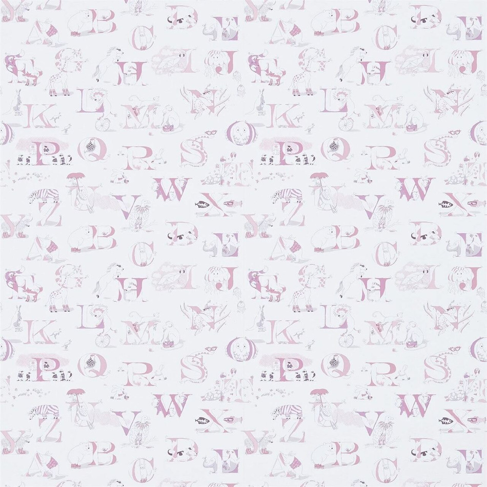 214024 ( DLIT214024 ) Alphabet Zoo Abracazoo Wallpaper by Sanderson