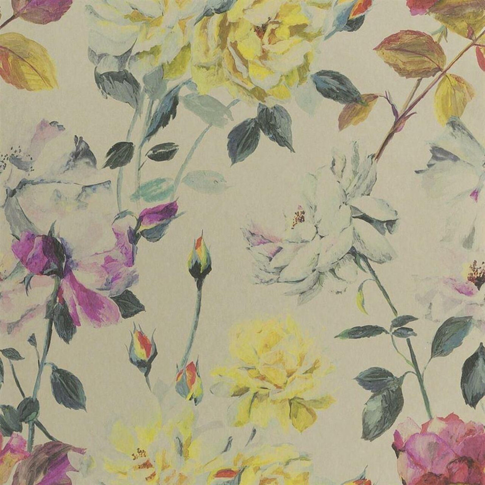PDG711/02 Couture Rose Jardin Des Plantes Wallpaper by Designers Guild