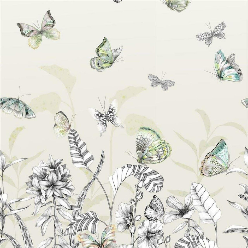 PDG1058/01 Papillons Mandora Wallpaper By Designers Guild