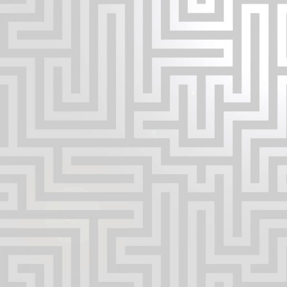 12910 Glistening Maze Grey and Silver Wallpaper By Holden Décor