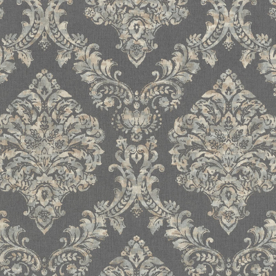 421156 Fabric Effect Damask Saphira Wallpaper by Rasch