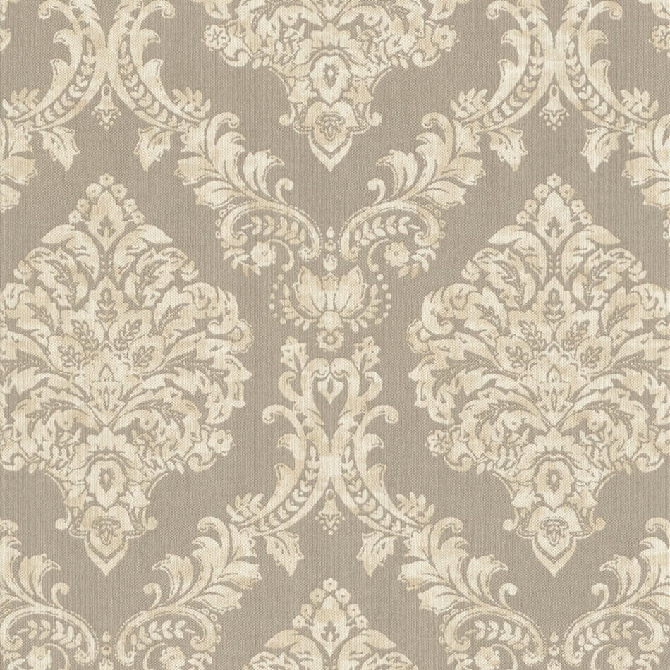 421149 Fabric Effect Damask Saphira Wallpaper by Rasch