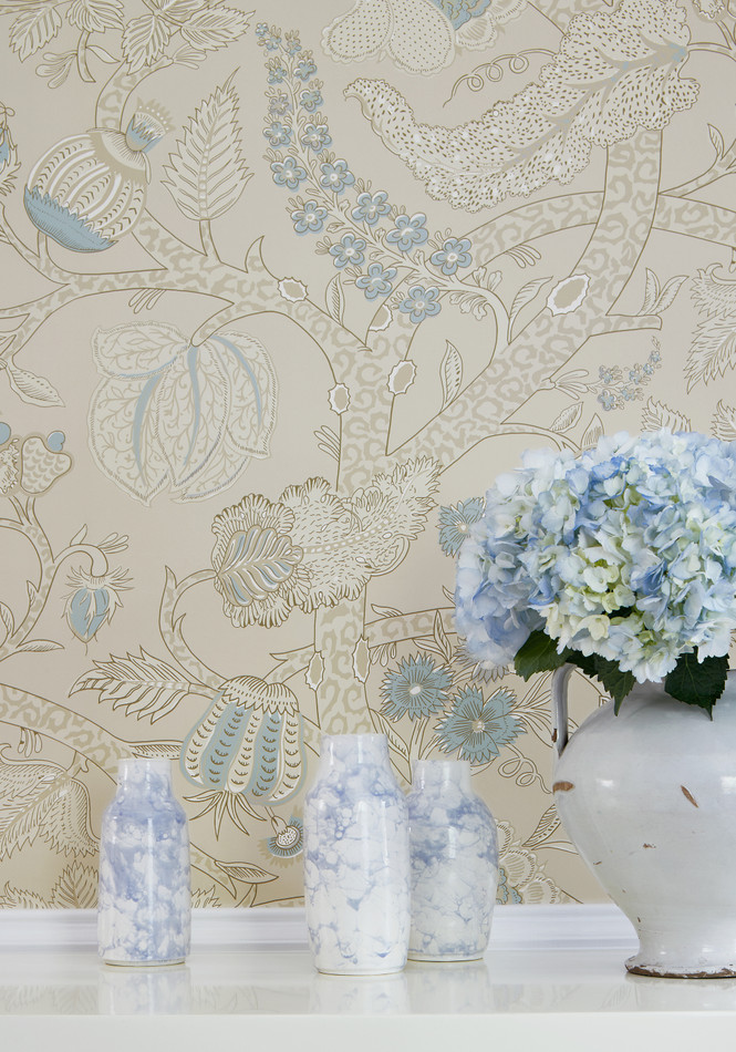 T72622 Macbeth Chestnut Hill Wallpaper By Thibaut