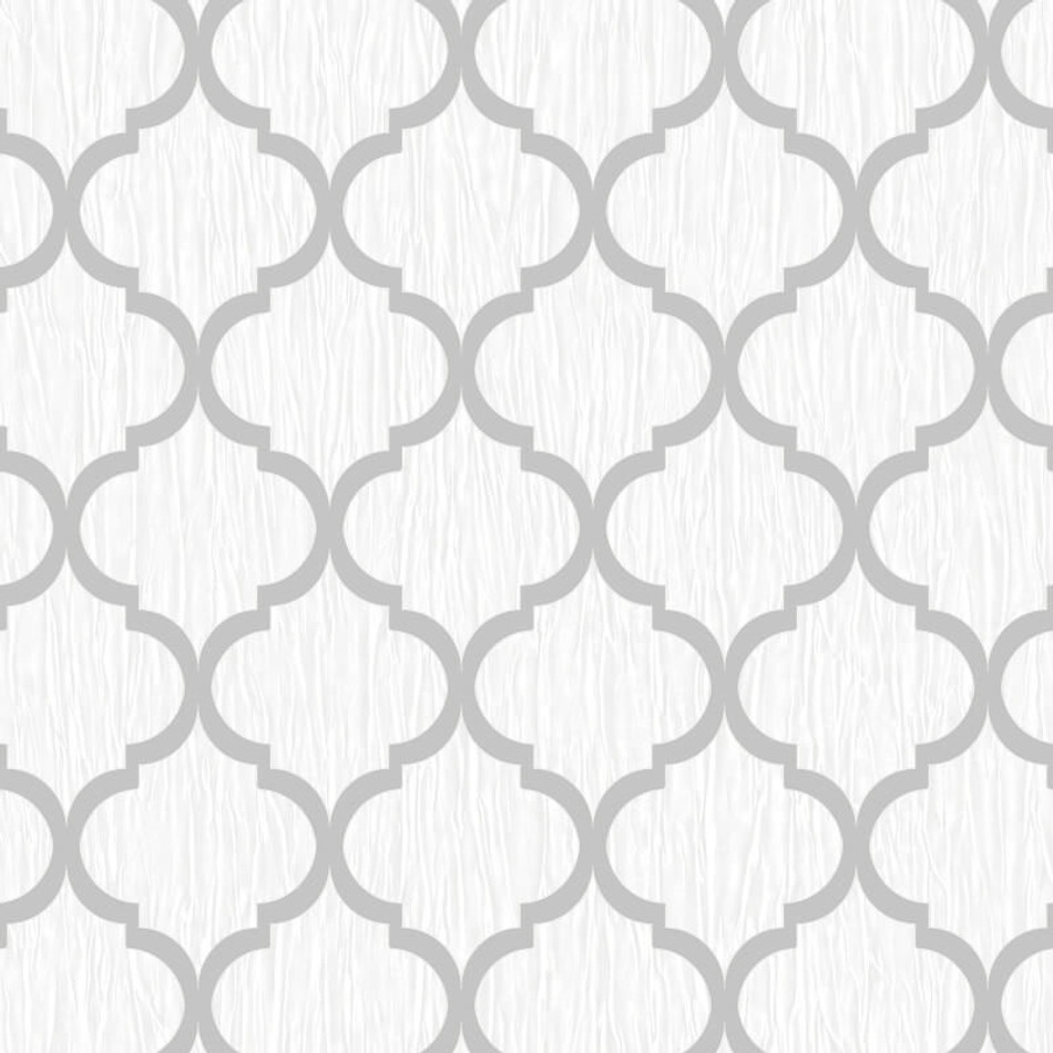 Glitter Trellis Wallpaper Ivory Gold Metallic Sparkle Geometric Debona  Crystal