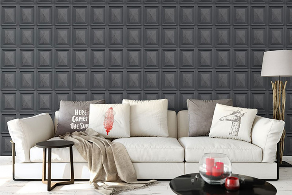 6319-47 Imitations Panelling style Wallpaper By Erismann
