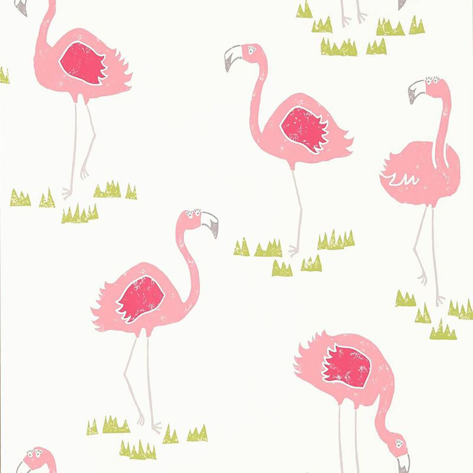 111277 ( NSCK111277 ) Felicity Flamingo Guess Who? Wallpaper by Scion