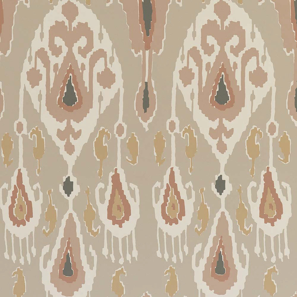 BW45090-1 Ikat Bokhara Blush Signature II Wallpaper by GP & J Baker