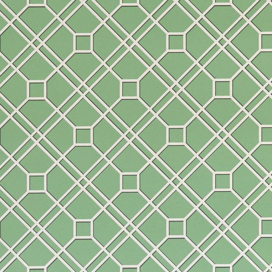 BW45071-10 Langdale Trellis Green Signature II Wallpaper by GP & J Baker