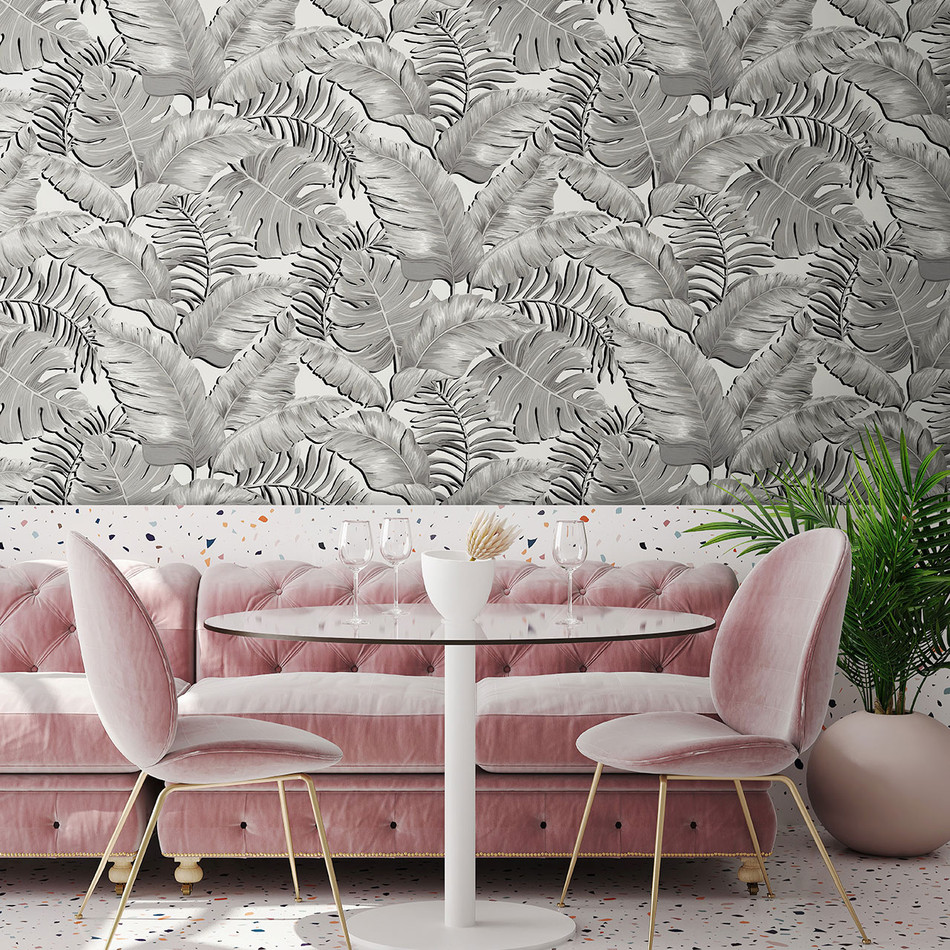 BMTD001/06A Banana Leaves Tropical Daze Wallpaper by Brand McKenzie BMTD001/06A Banana Leaves Tropical Daze Wallpaper by Brand McKenzie
