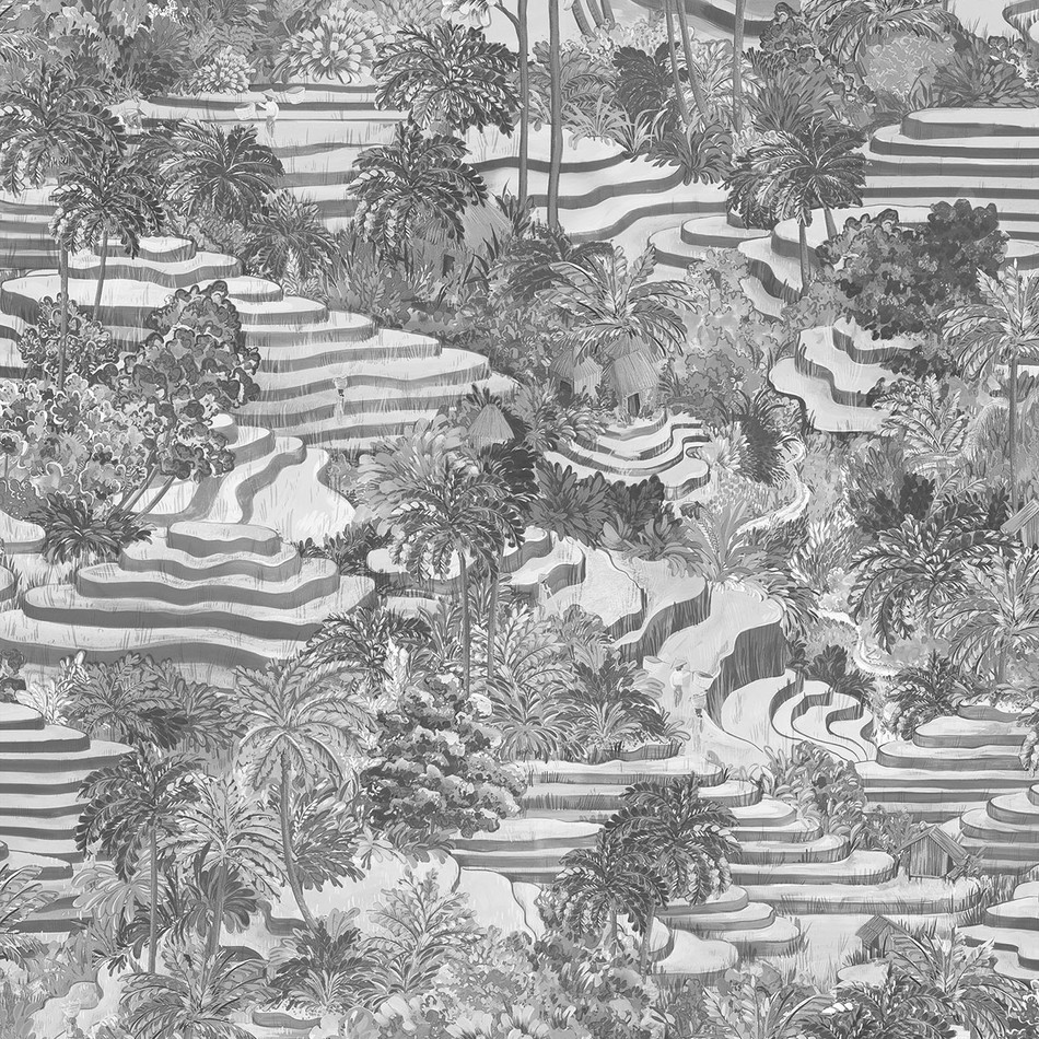BMTD001/17A Rice Terrace Max Tropical Daze Wallpaper by Brand McKenzie