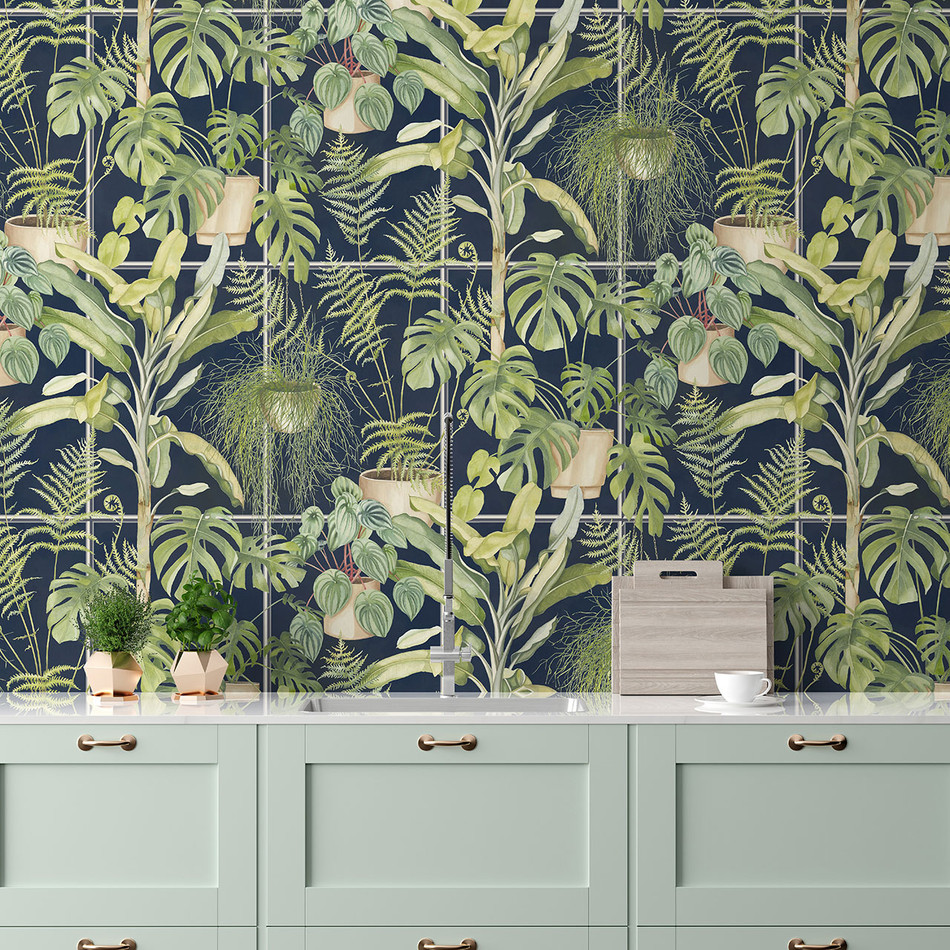BMTD001/13C The Green House Tropical Daze Wallpaper by Brand McKenzie BMTD001/13C The Green House Tropical Daze Wallpaper by Brand McKenzie