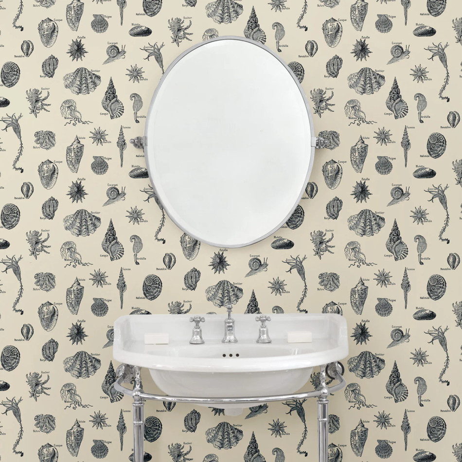 LW37/1 Low Tide Lunch Ephemera Wallpaper by Linwood LW37/1 Low Tide Lunch Ephemera Wallpaper by Linwood