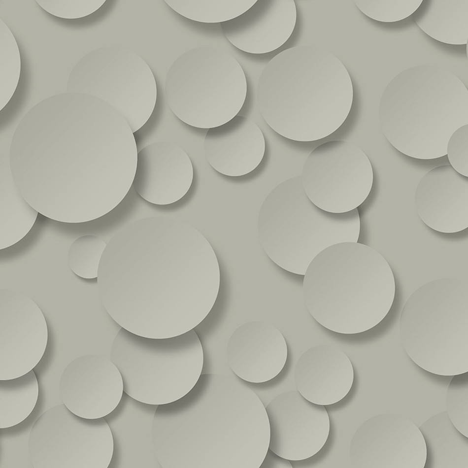 TD32108 Floating Circles 3D Wallcoverings Wallpaper by Today Interiors
