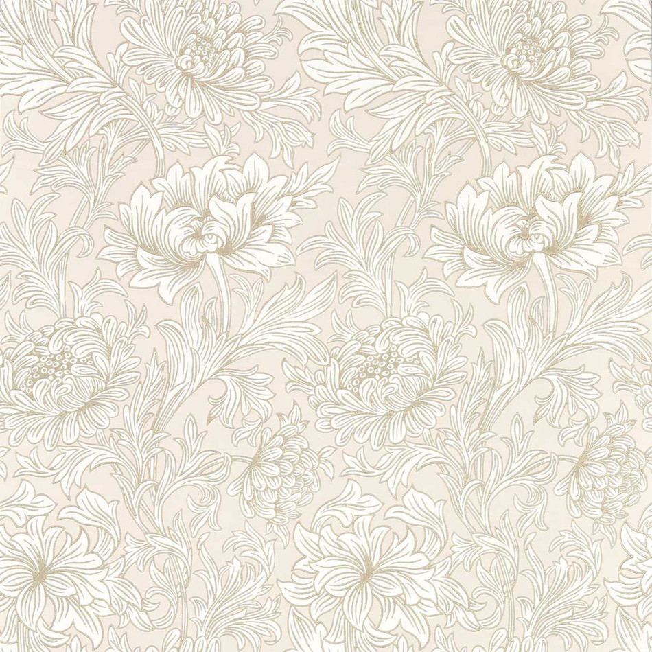 217070 Chrysanthemum Toile Simply Morris Wallpaper By Morris & Co