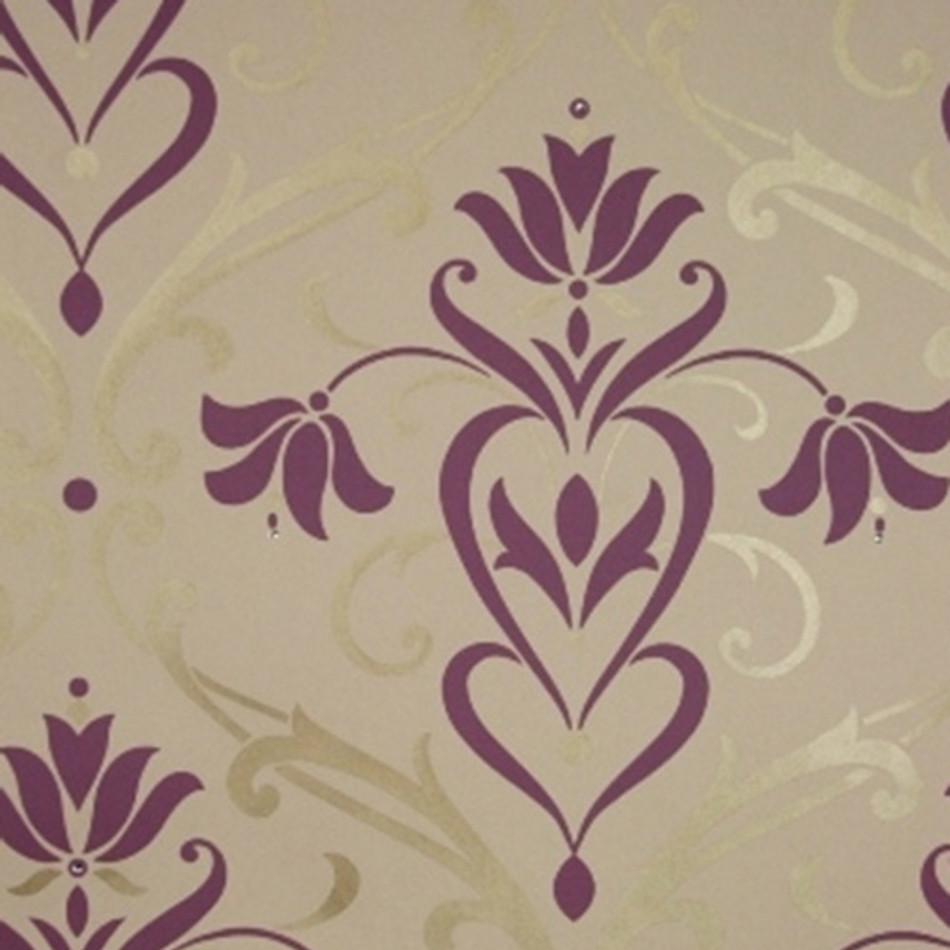 Kandola Jewel Jasper Crystalised wallpaper, Blossom - W1524/01/001 Pattern