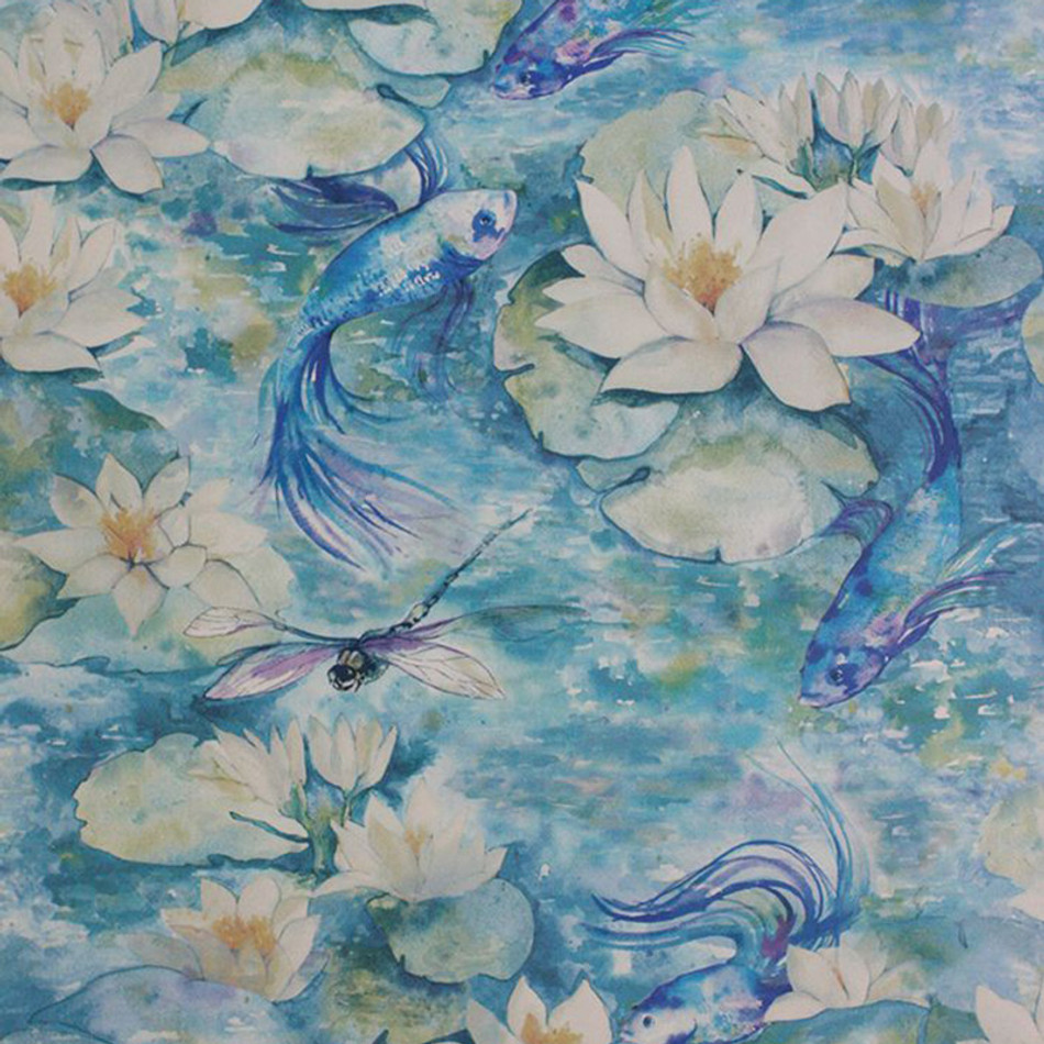 W7148/01 Water Lily Belvoir Wallpaper by Matthew Williamson