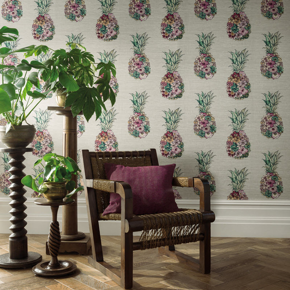 W7266-01 Ananas Deya Wallpaper By Matthew Williamson W7266-01 Ananas Deya Wallpaper By Matthew Williamson