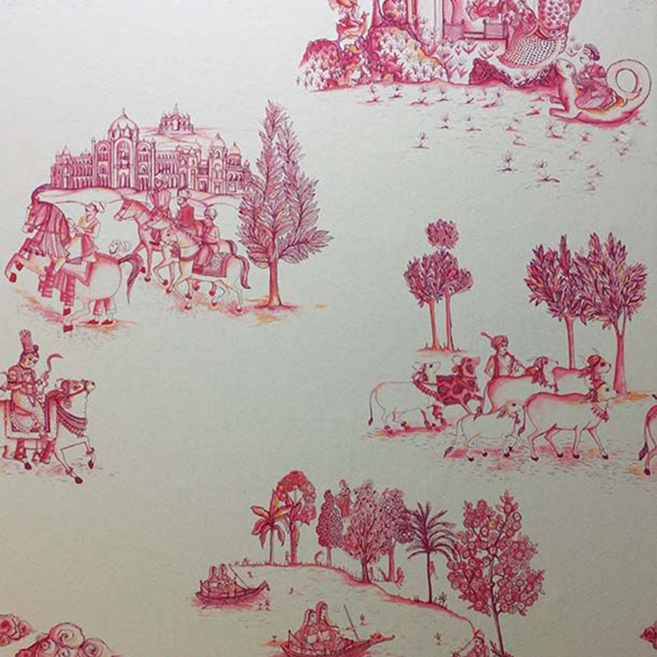 W6951-02 Zanskar Durbar Wallpaper by Matthew Williamson