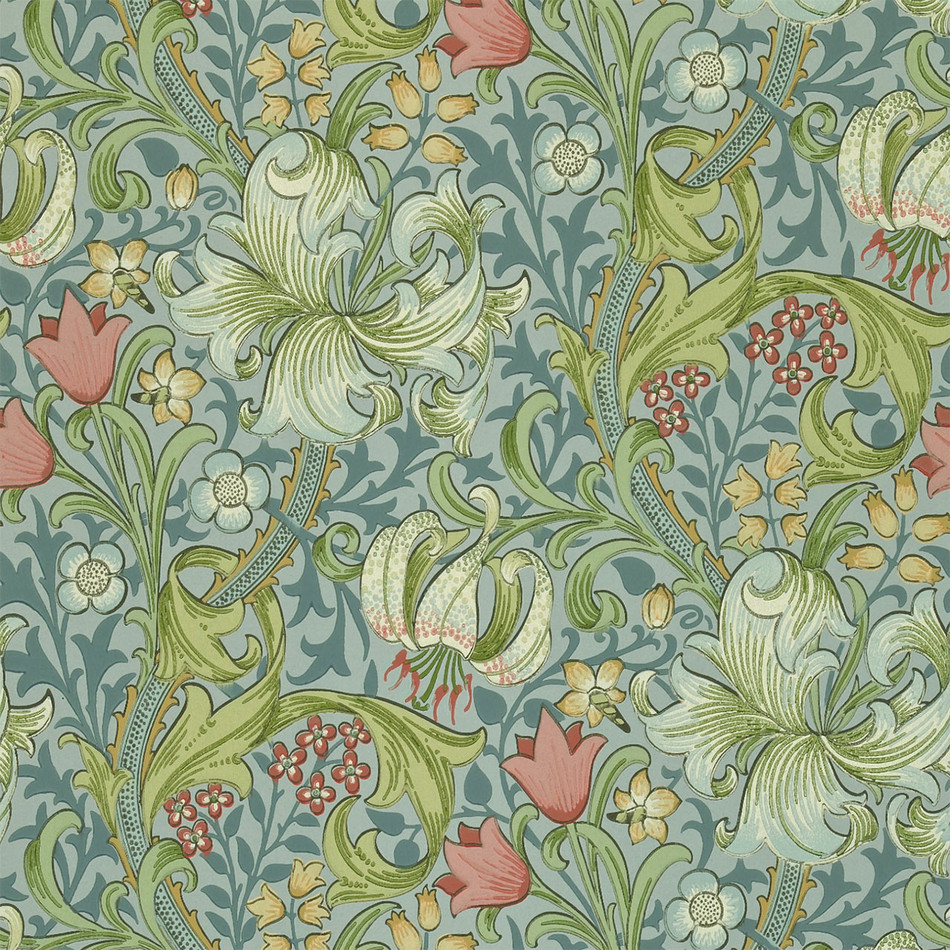 DMI1G3103 Golden Lily Morris Volume II Wallpaper by Morris & Co