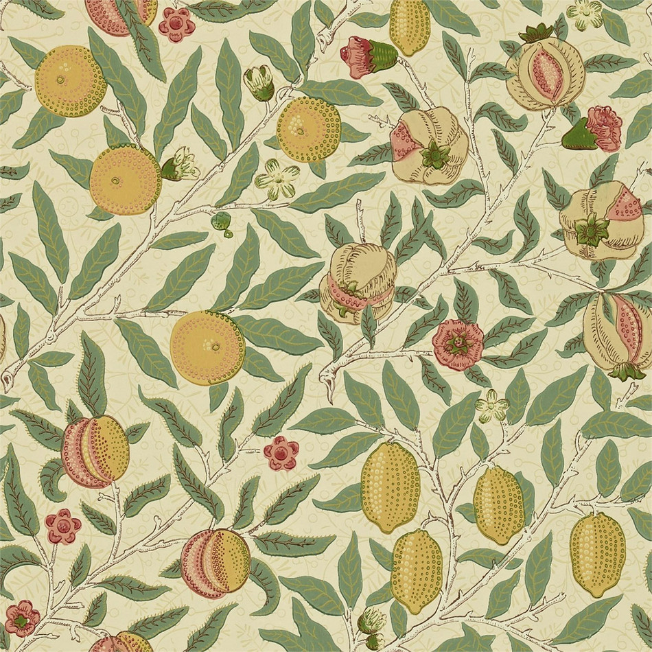 210426 Fruit Compendium I & II Wallpaper By Morris & Co