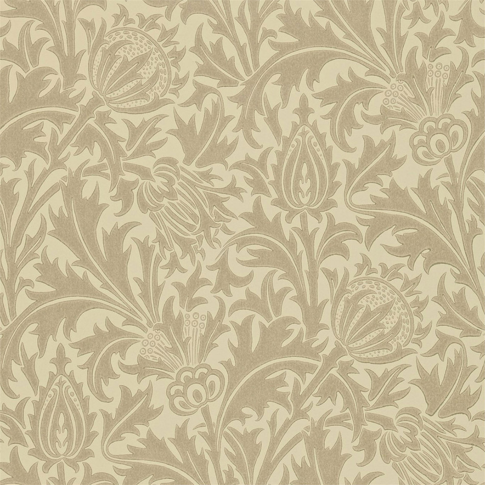 210480 Thistle Compendium I & II Wallpaper By Morris & Co