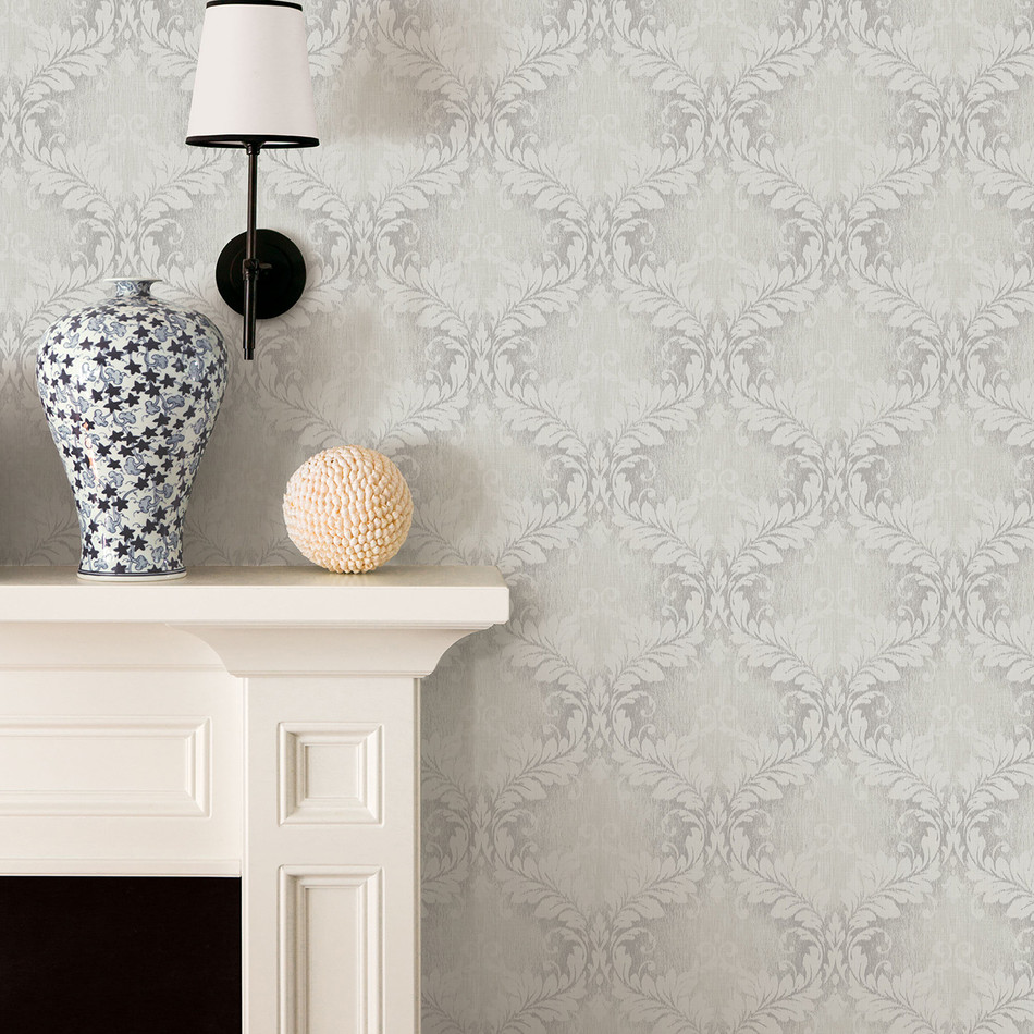 G34133 Woven Damask Floral Trail Nordic Elements Wallpaper by Galerie G34133 Woven Damask Floral Trail Nordic Elements Wallpaper by Galerie