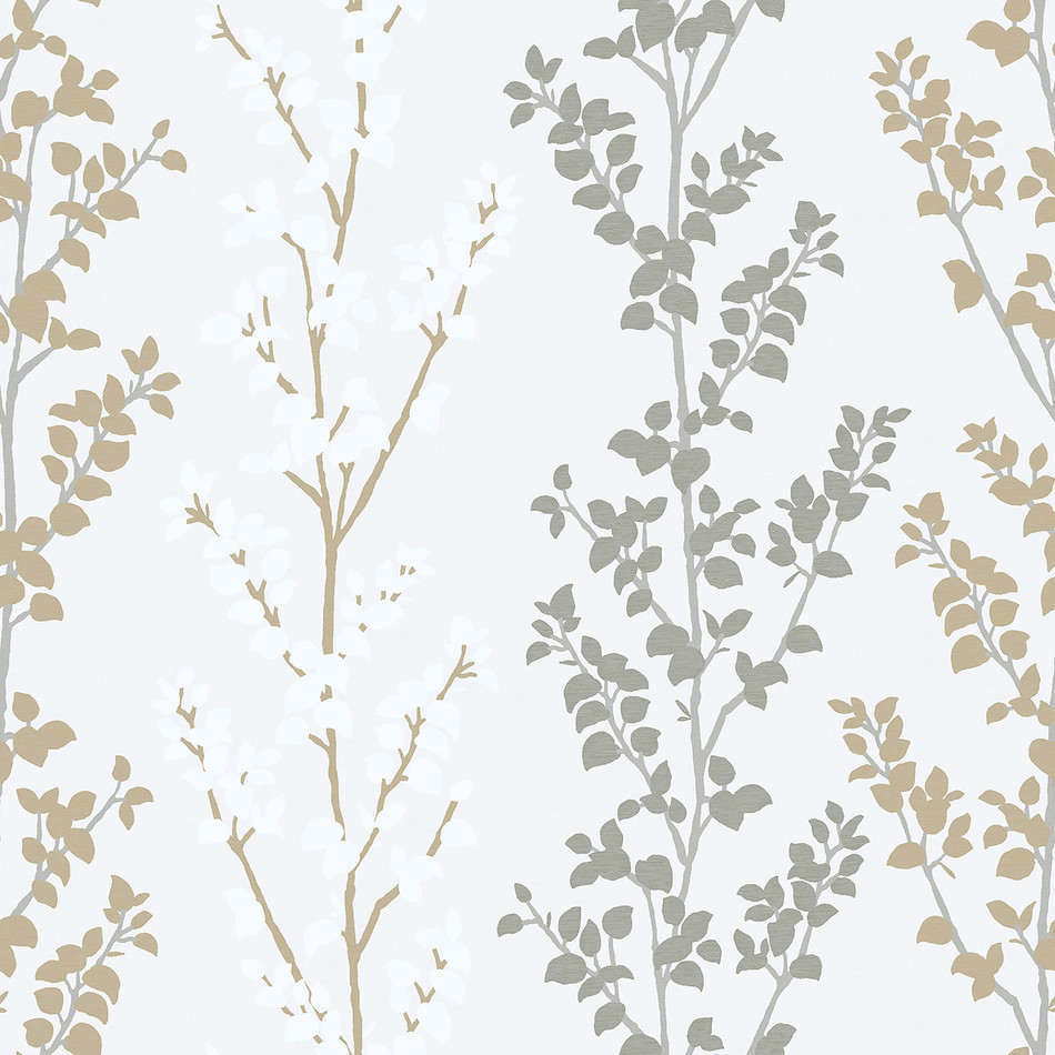 G56330 Branches Metallic Nordic Elements Wallpaper by Galerie