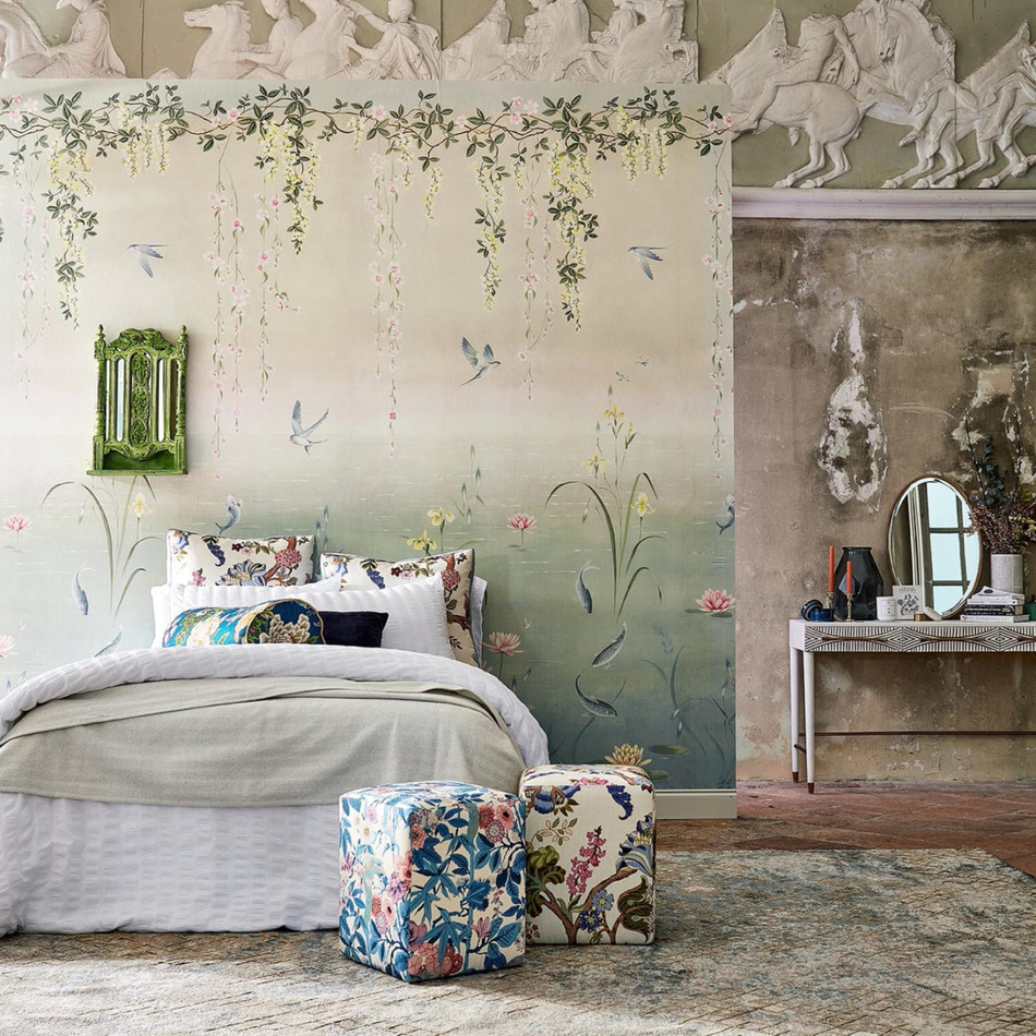 217131 ( DWAW217131 ) Water Garden Water Garden Wallpaper by Sanderson 217131 ( DWAW217131 ) Water Garden Water Garden Wallpaper by Sanderson