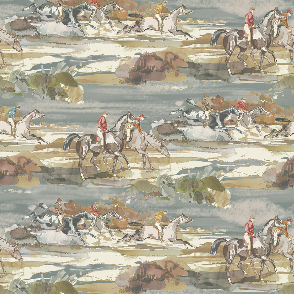 FG097/H57 Morning Gallop Icons Wallpaper by Mulberry Home