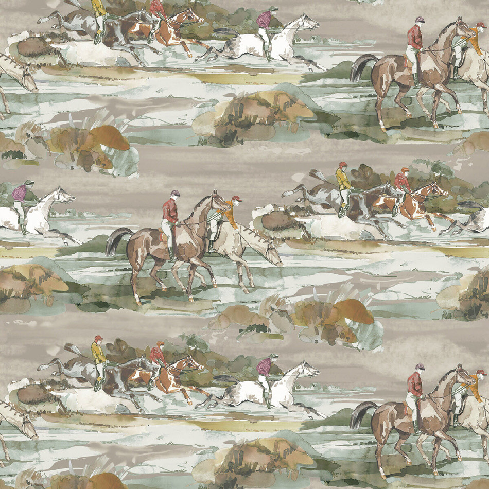 FG097/A46 Morning Gallop Icons Wallpaper by Mulberry Home