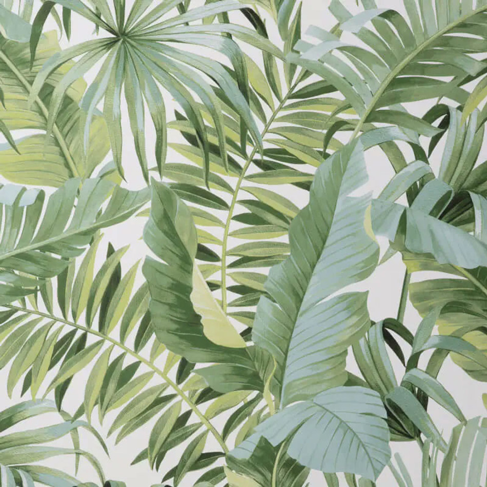 FD42850 Maui Tropical Green Wallpaper by Fine Decor