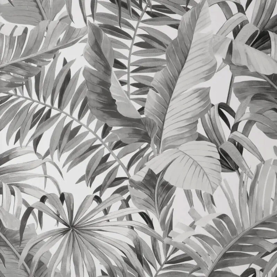FD42852 Maui Tropical Mono Wallpaper by Fine Decor